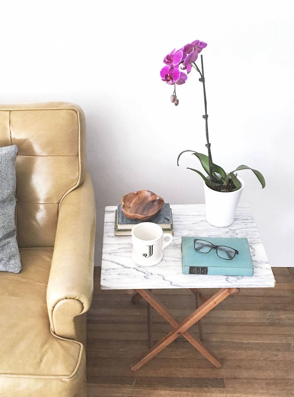 Make It DIY Marble Side Table Curbly