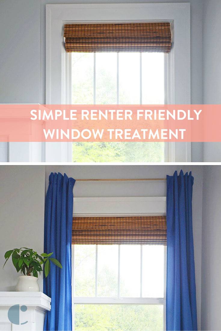 How To Simple Renter Friendly Window Treatment Curbly