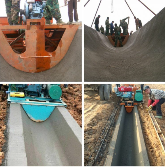 Ushaped Water Canal Lining Machine Road Curbing Machine China