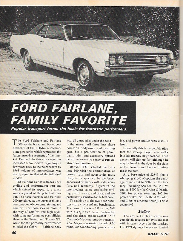 vintage review 1969 ford fairlane 500 haven t we seen you somewhere before curbside classic vintage review 1969 ford fairlane 500