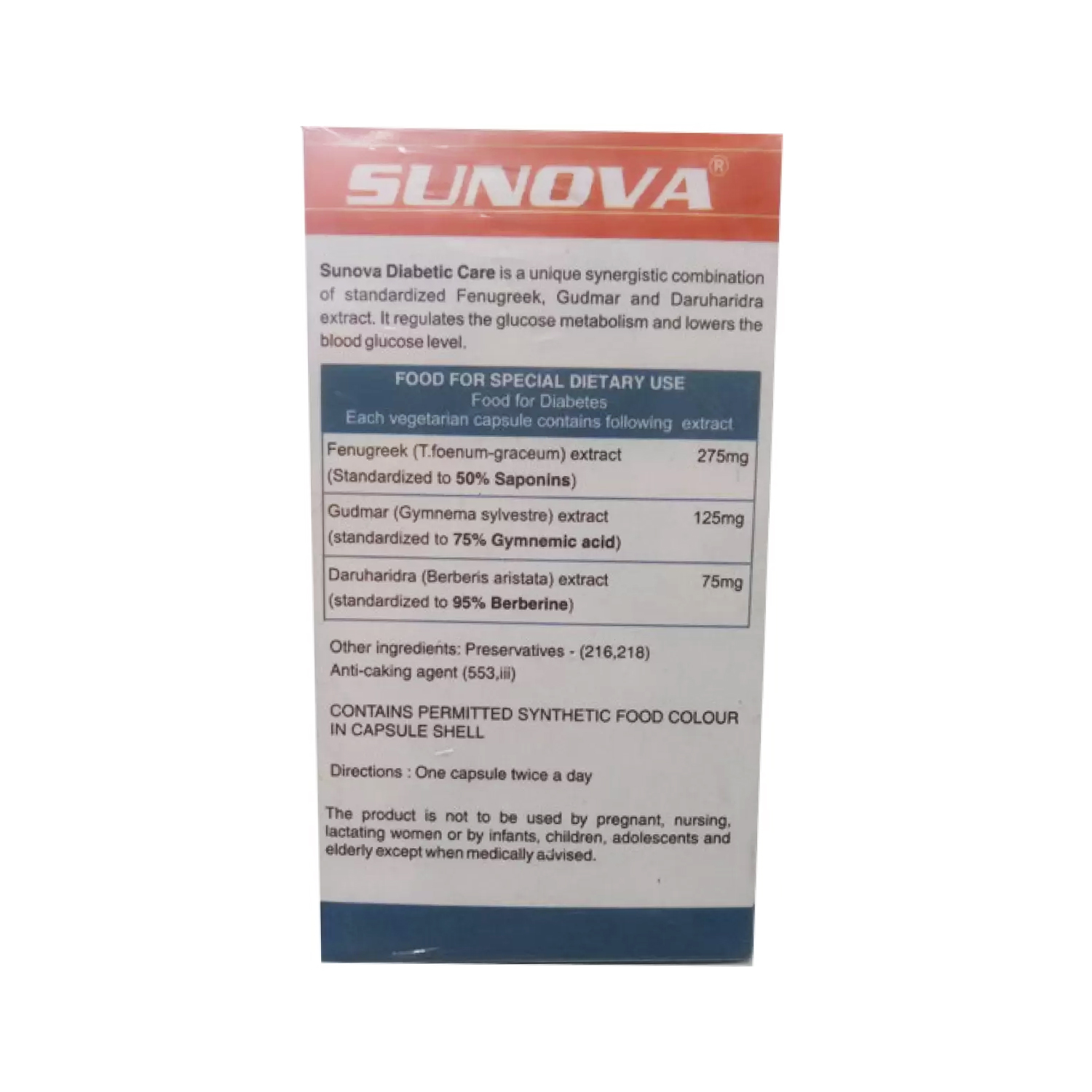 Sunova Diabetic Care Buy Online at Best Price in India Cureka