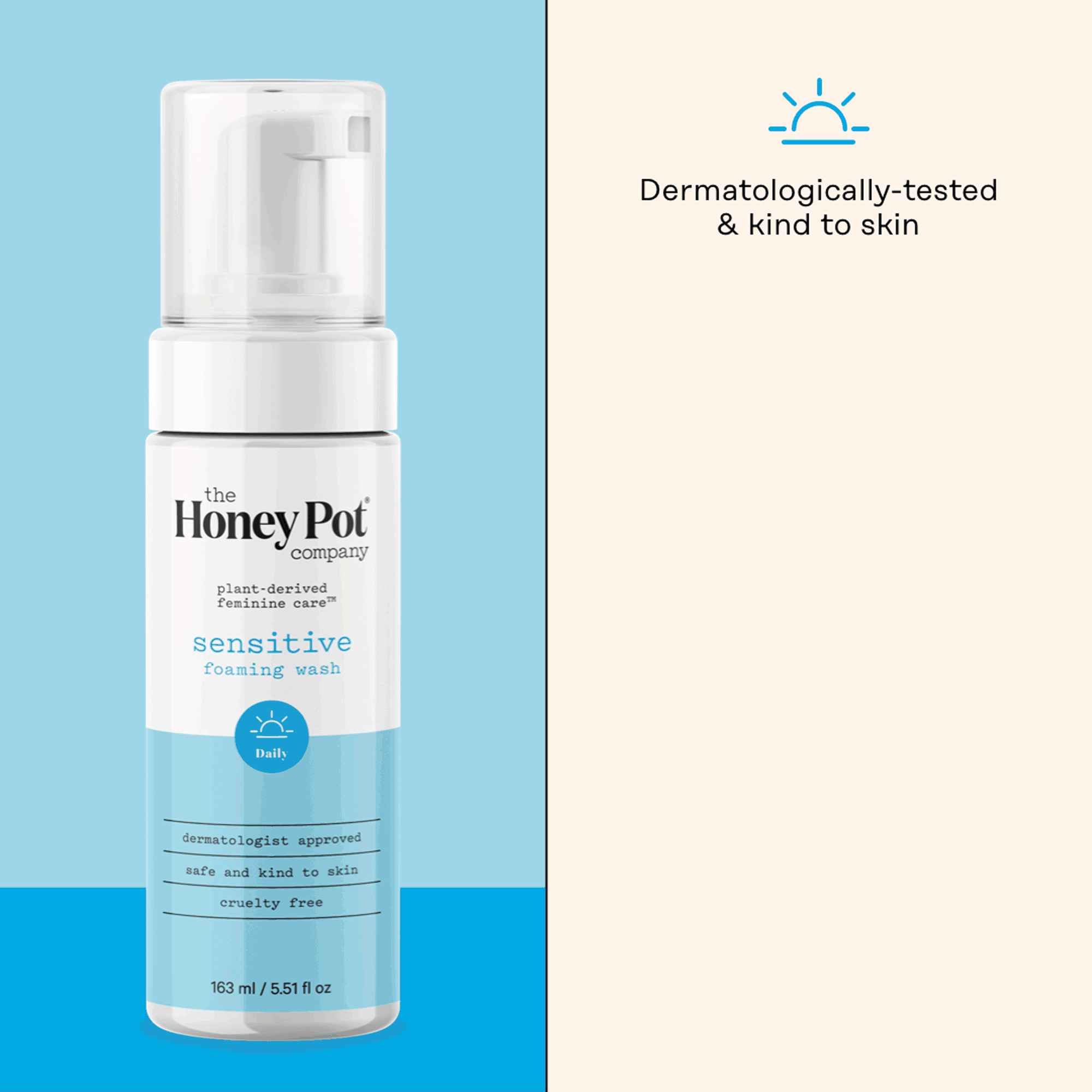 The honey pot plant derived feminine care sensitive foaming wash