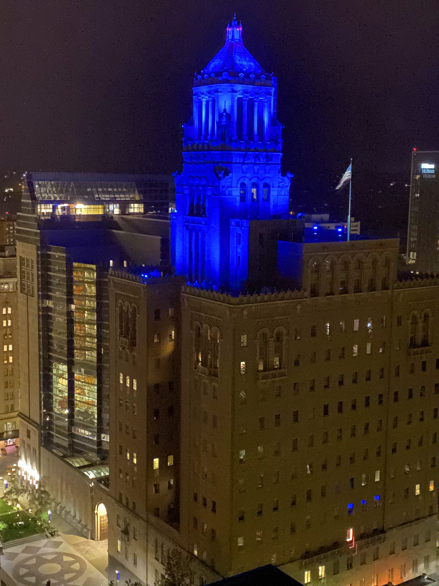 Light the World Blue for Mesothelioma Awareness