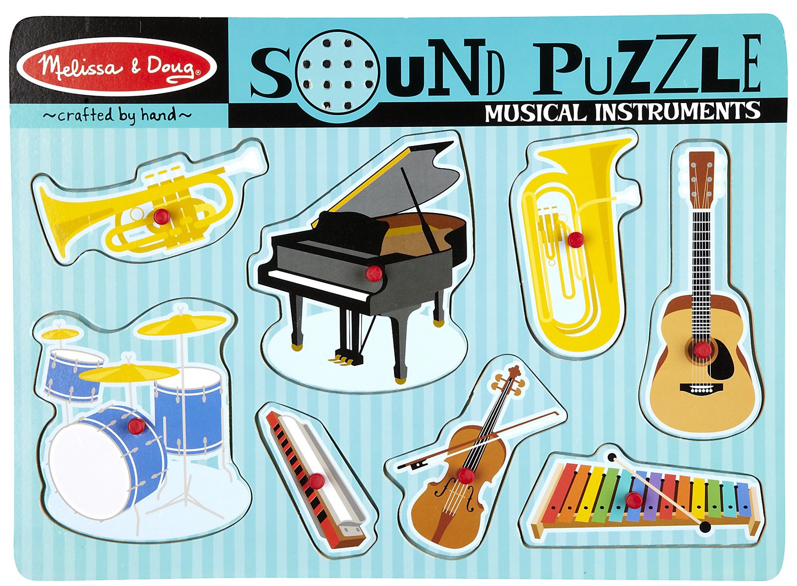 Melissa & Doug Sound Puzzle Musical Instruments Curious Kids