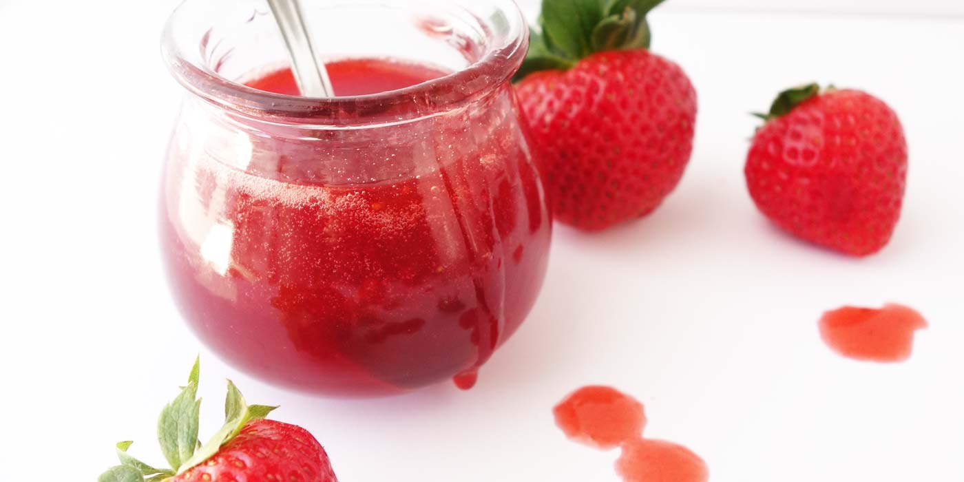 Super Easy Strawberry Syrup Curious Nut