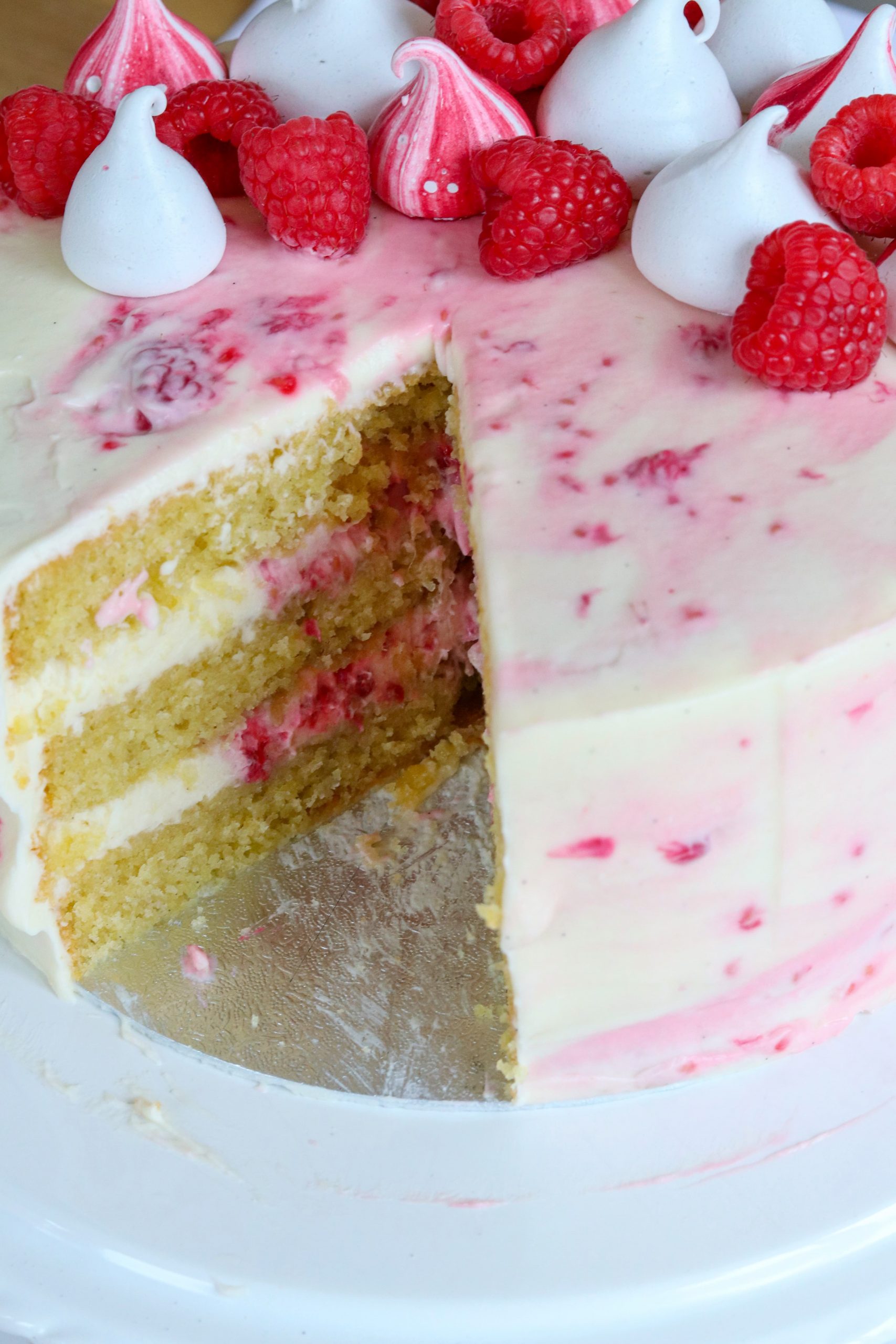 Raspberry & Mascarpone Layer Cake Curly's Cooking
