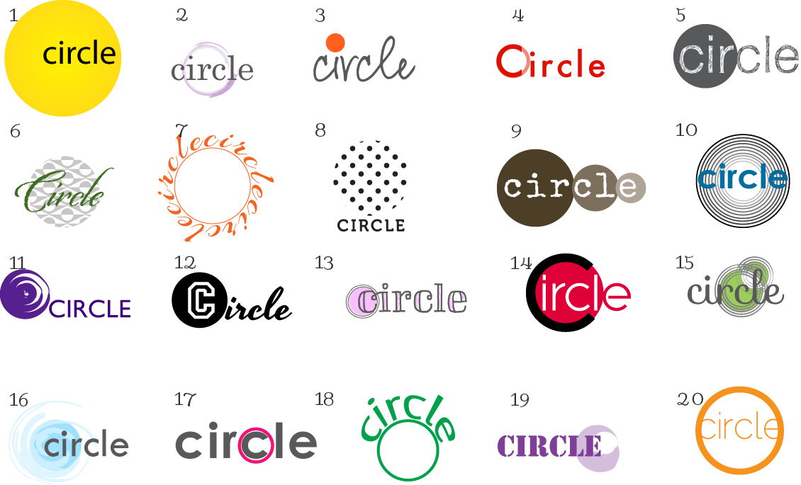 Circle logos help me choose three current observations Circle logos help me choose three current observations