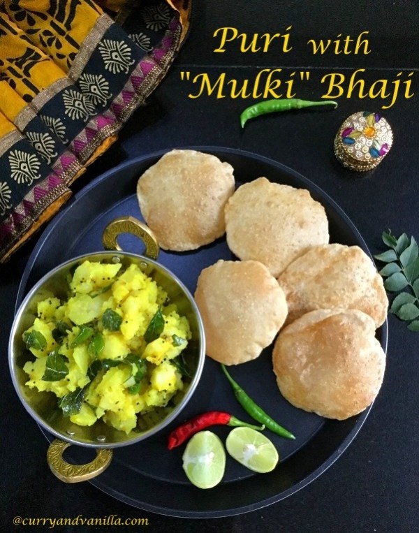 puri with “mulki” bhaji