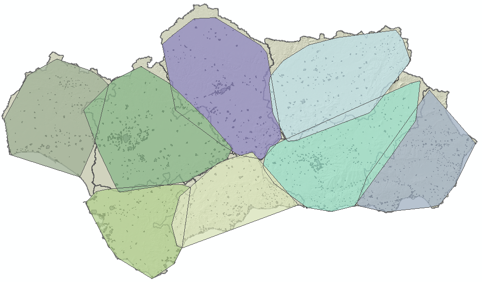 Geometría Mínima de Delimitación (Convex Hull) en ArcGIS