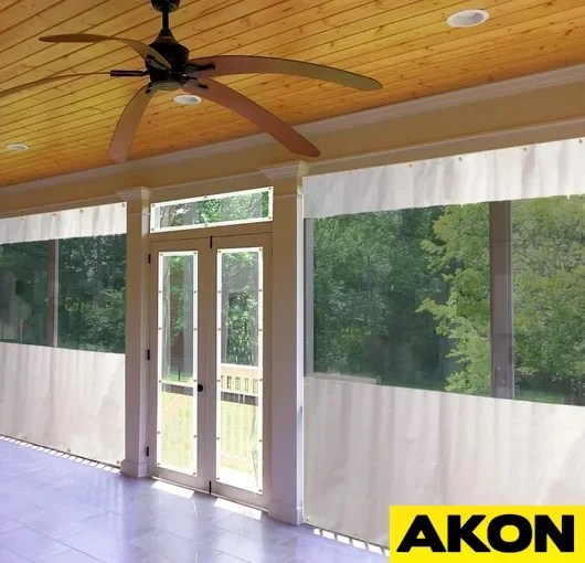 Clear Porch Tarps With Grommets Custom Made