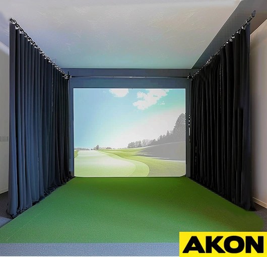 Golf Simulator Curtains Blackout Drapes