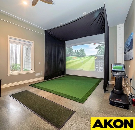 Golf Simulator Curtains Blackout Drapes