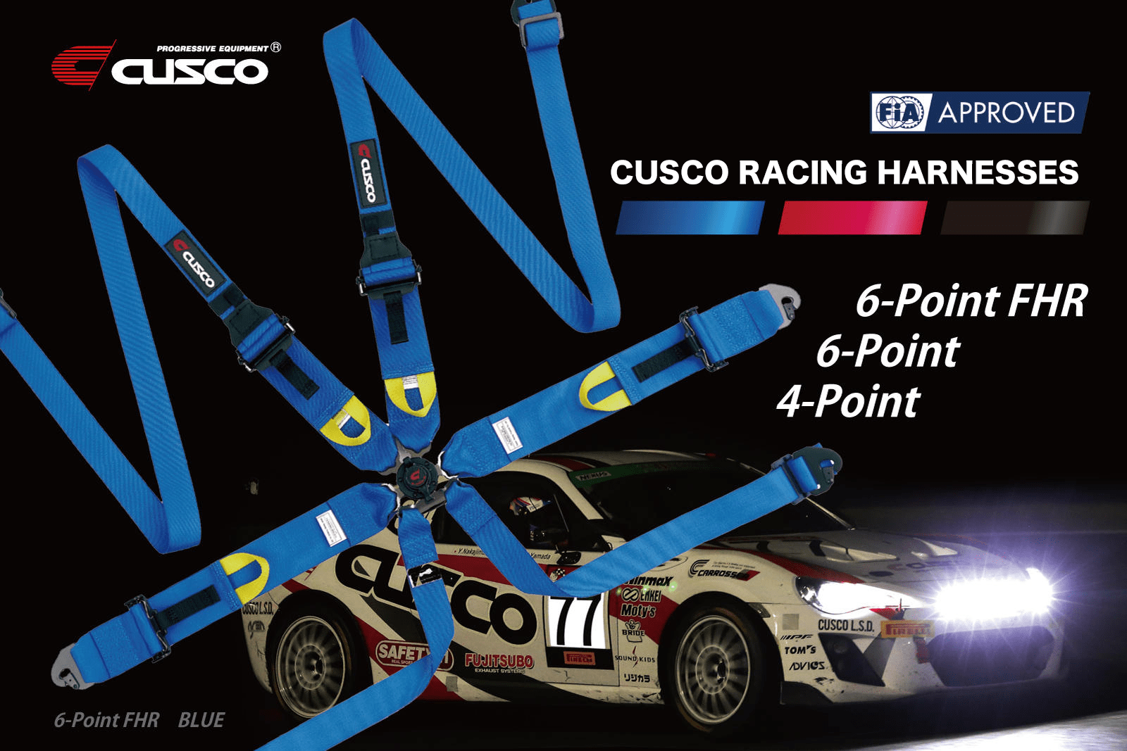NEW! CUSCO Racing harnesses now available. Product Info English page CUSCO