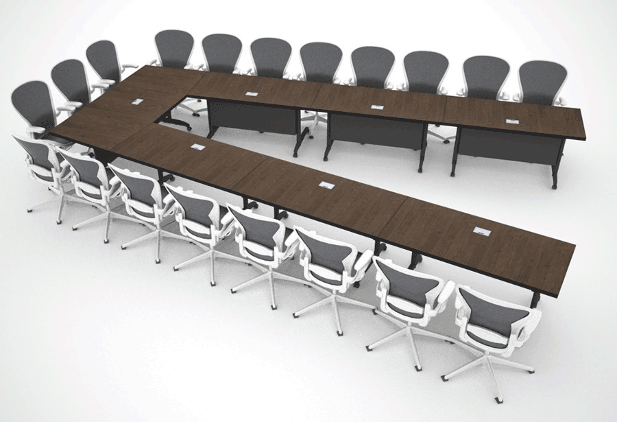 Conference Room Tables with Data Ports & Power Paul Downs