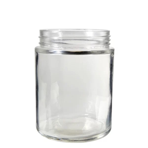 18oz V2 Glass Jar with Black Lids (24 Qty) Custom 420 Supply Custom