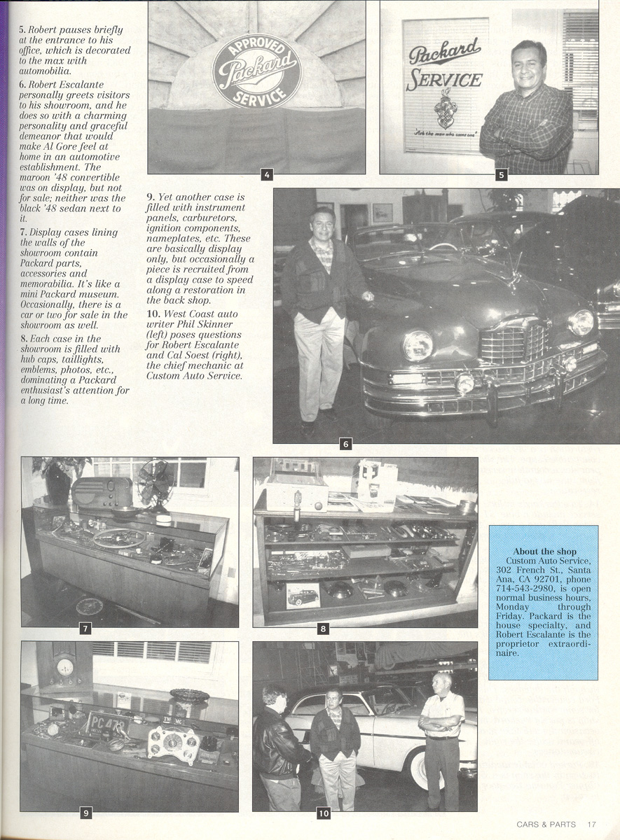 Custom Auto Service - Packard Motor Car Restoration Specialist