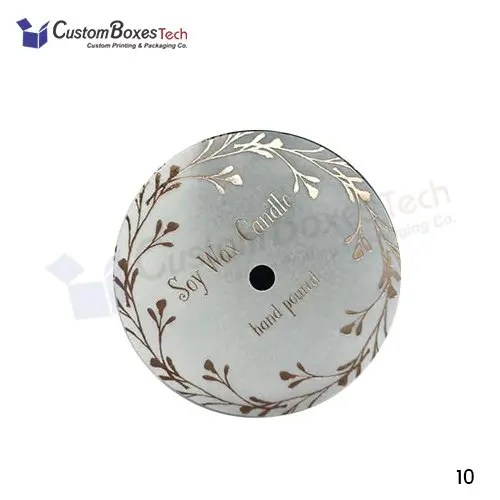 Custom Candle Dust Cover Lid Custom Printed Candle Lid