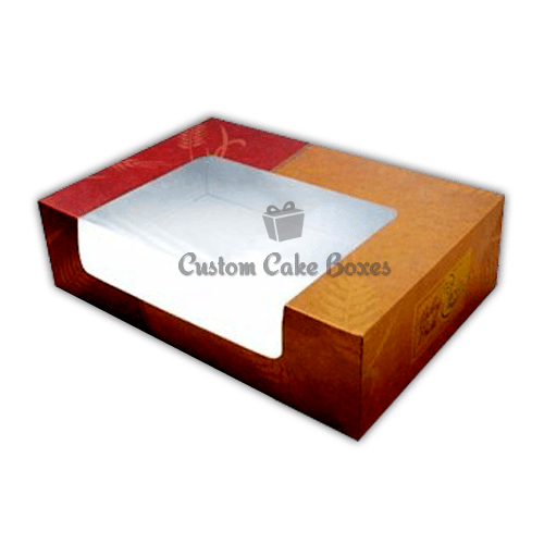 Cake Boxes With Windows Custom Windowed Cake Packaging Boxes Custom