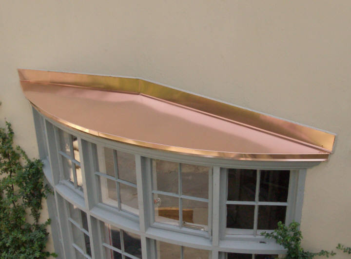 Copper Bow Window Hoods