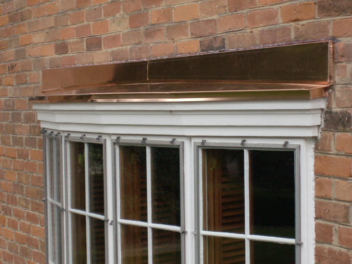Copper Bow Window Hoods