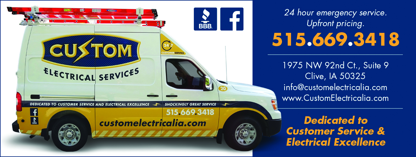 24hr Electrician in Ankeny, IA Custom Electrical Services