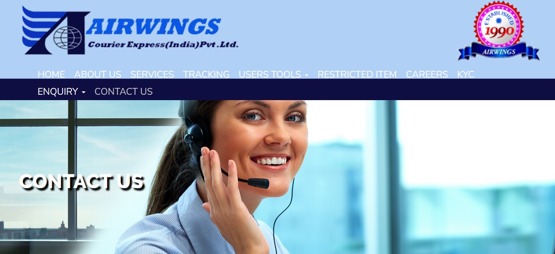 Airwings courier Express India Mumbai Customer Service Number