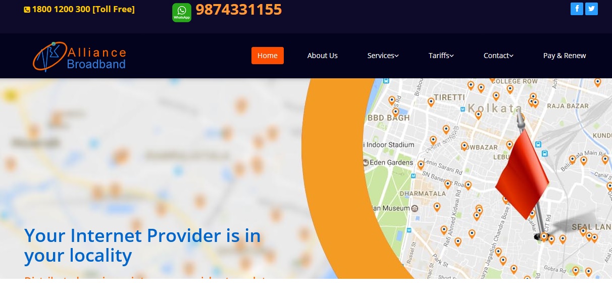 Alliance Broadband Services Kolkata Customer Toll Free Number