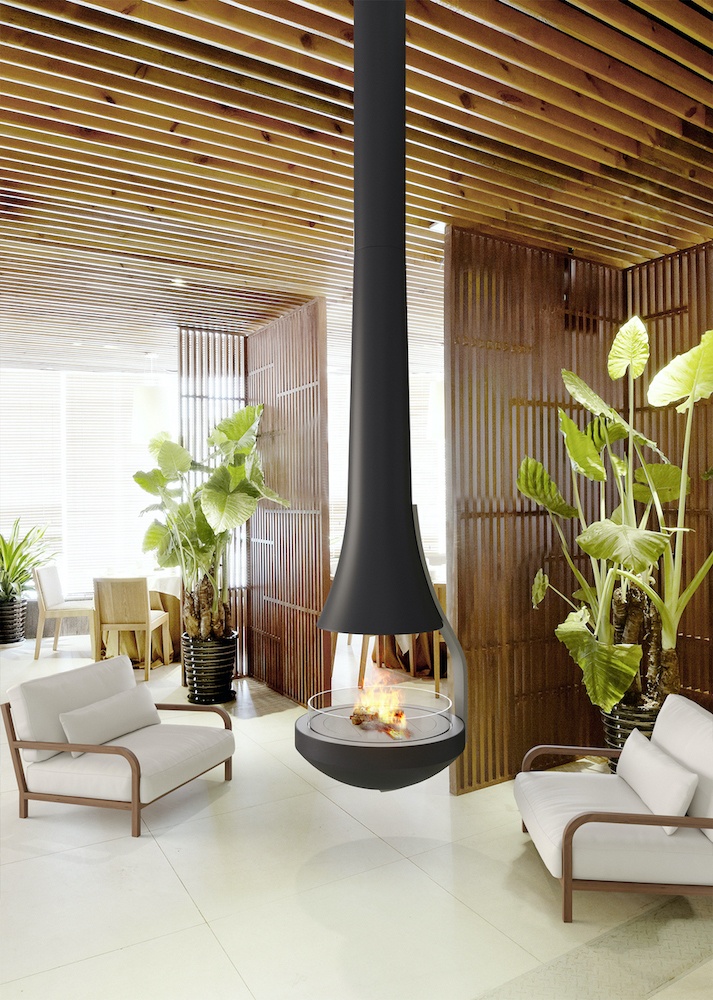 TEIA Suspended Fireplace Custom Fireplace Design