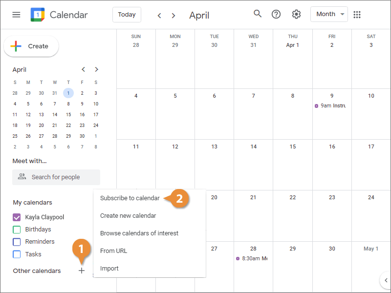 How to View Shared Google Calendar CustomGuide