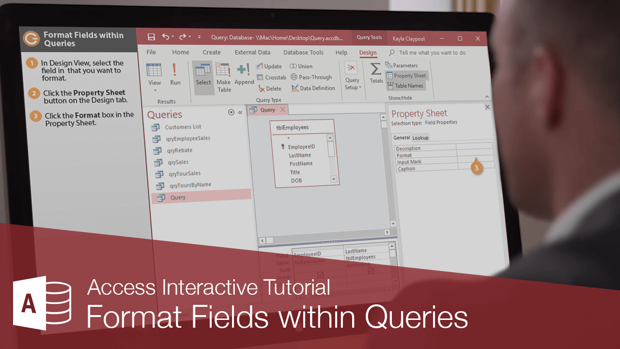 Format Fields within Queries CustomGuide