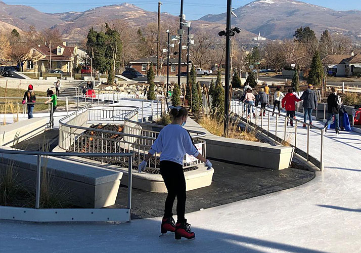 Custom Ice Rinks Skating Paths