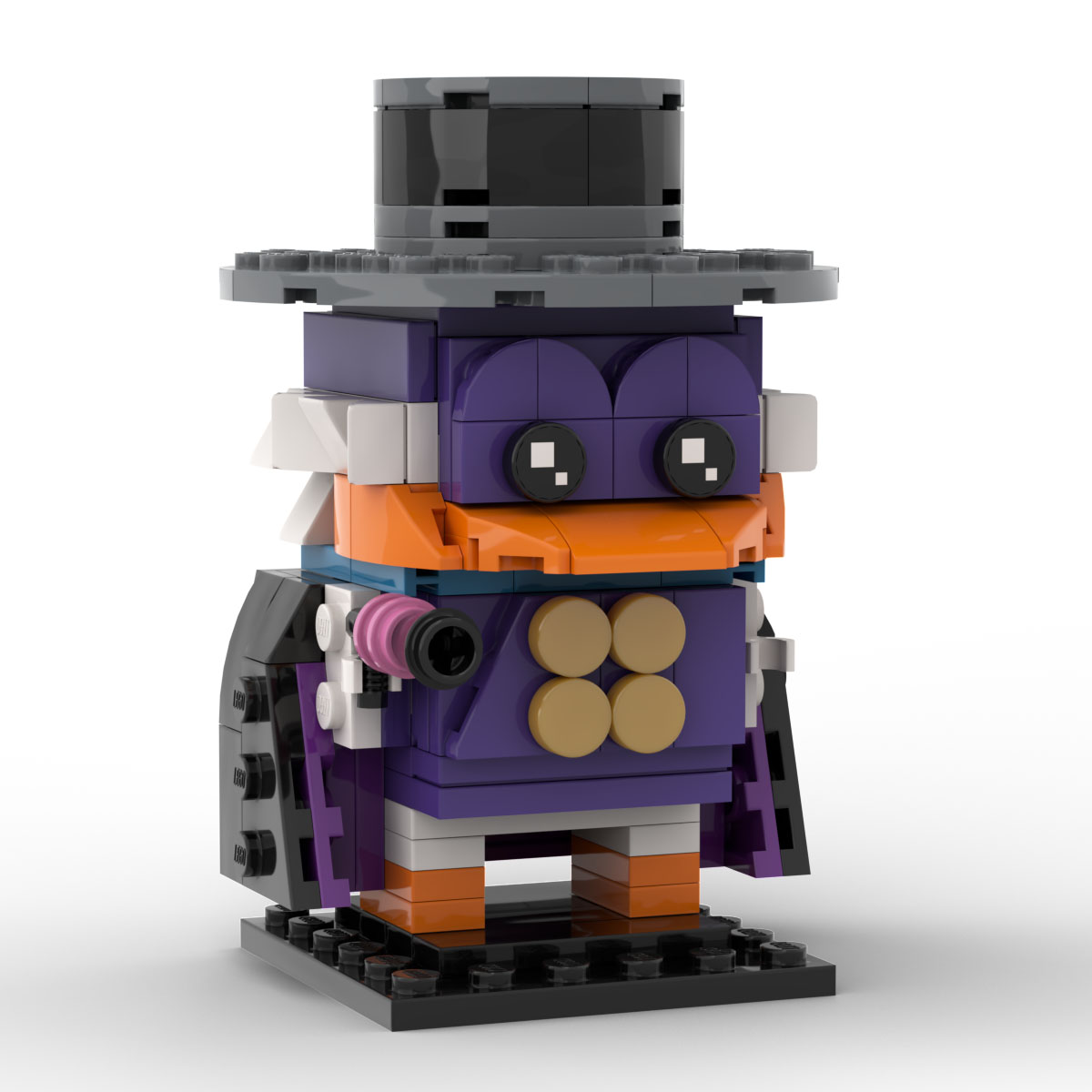 LEGO MOC Darkwing Duck Brickheadz by custominstructions Rebrickable