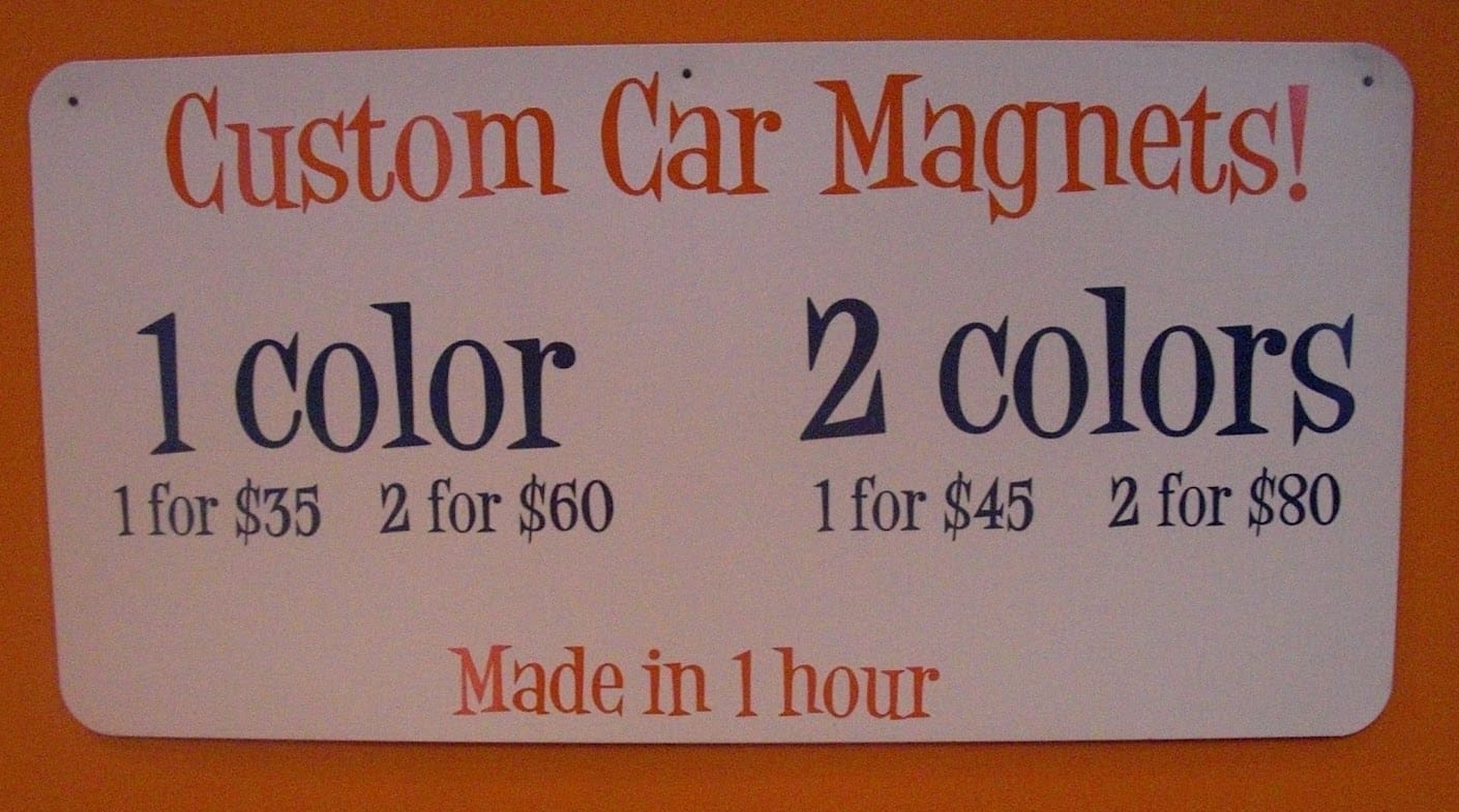 Are Car Different From Regular Custom Sign Shop