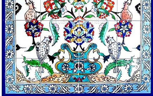 Ceramic Tiles Hand Painted Exterior Tiles Mosaic Custom Decor