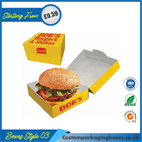 Custom Burger Box Wholesale Burger Packaging Boxes Printing UK