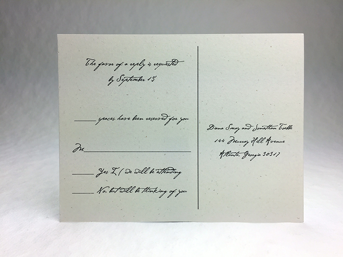 Custom Recycled Response Cards