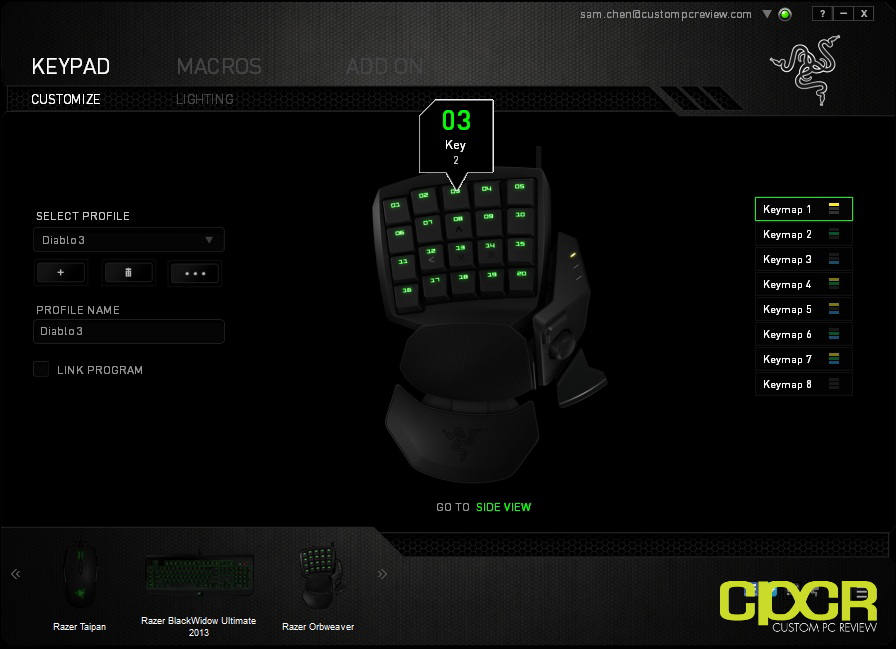 Razer Orbweaver Mechanical Gaming Keypad Review Custom PC Review