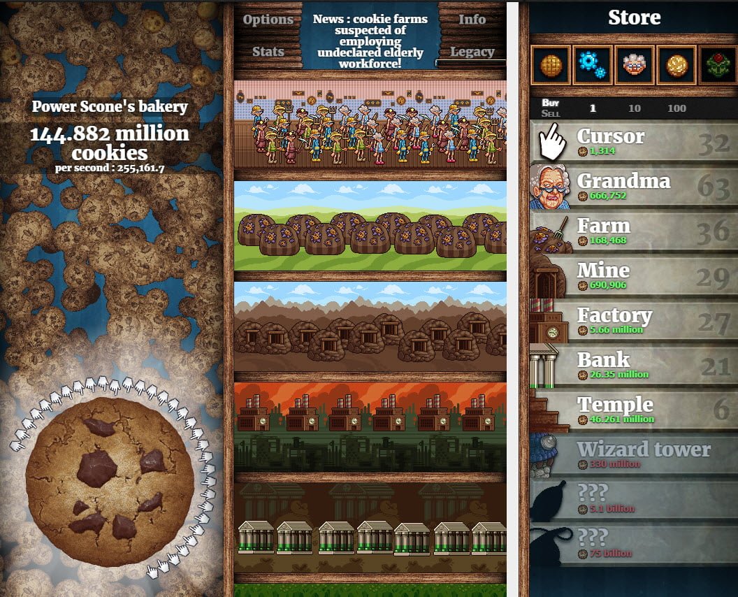 Prestige Upgrades Cookie Clicker / (live) trying to beat cookie clicker