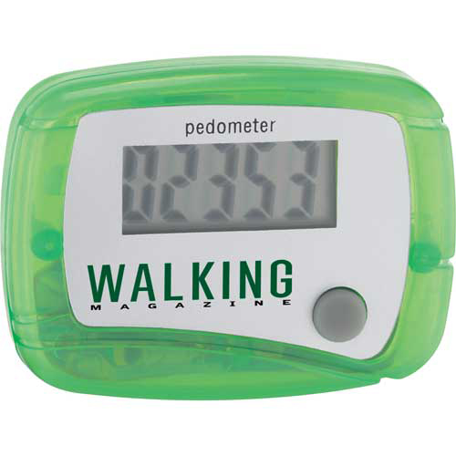 Personalized Single Function Pedometer Green Single Function Pedometer