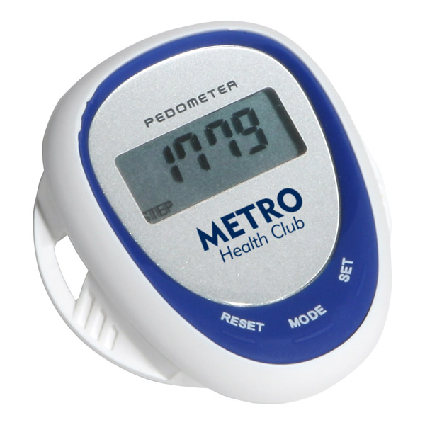 Multifunction Shoe Pedometer - White/Blue - Multi Function Pedometer