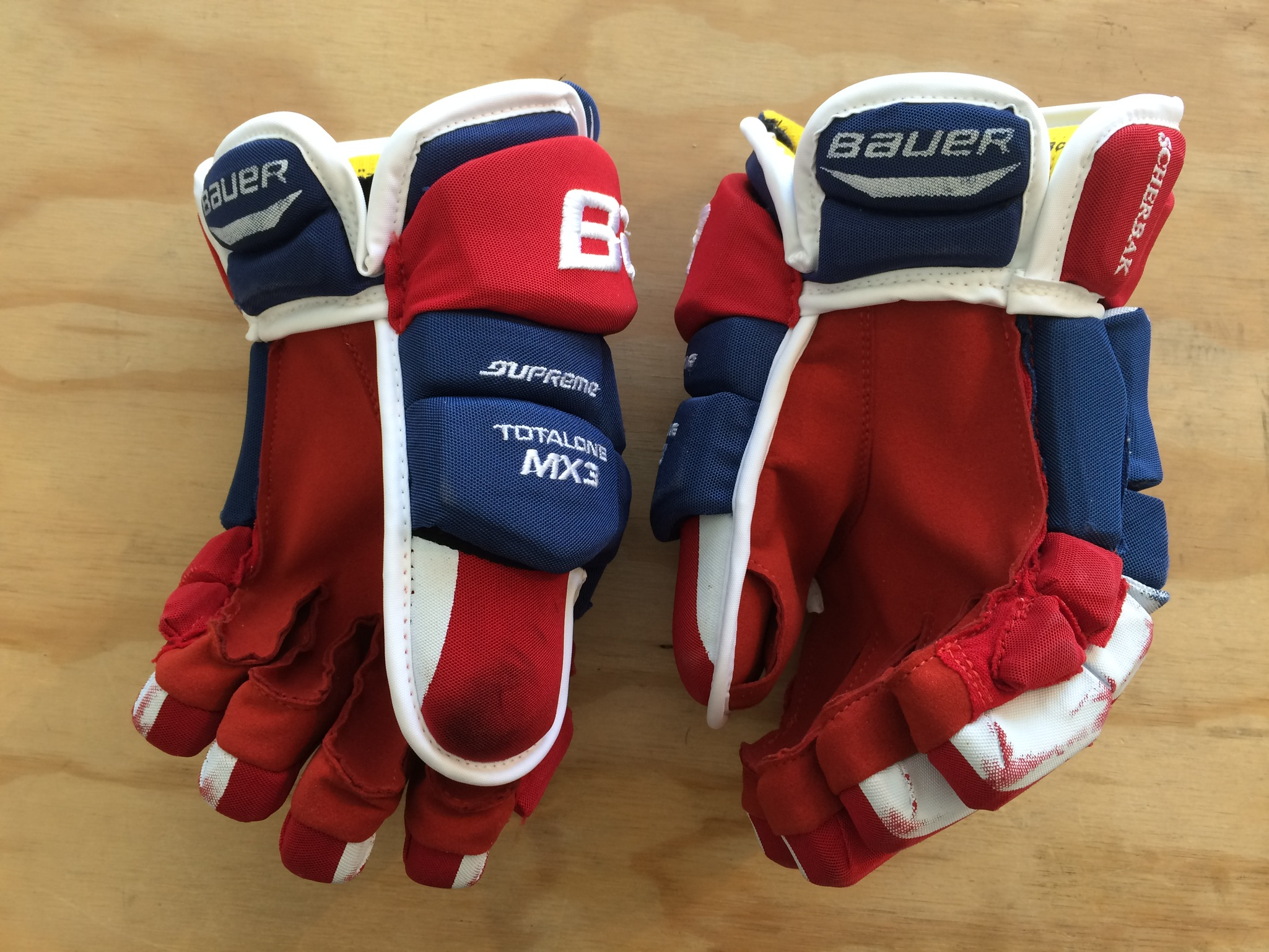 Custom Pro Repair Hockey Glove repalm; repalming for the pros