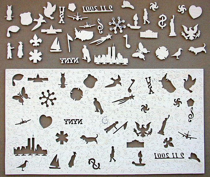Custom Puzzle Craft Wooden Jigsaw Puzzle 148 "September 11, 2001"