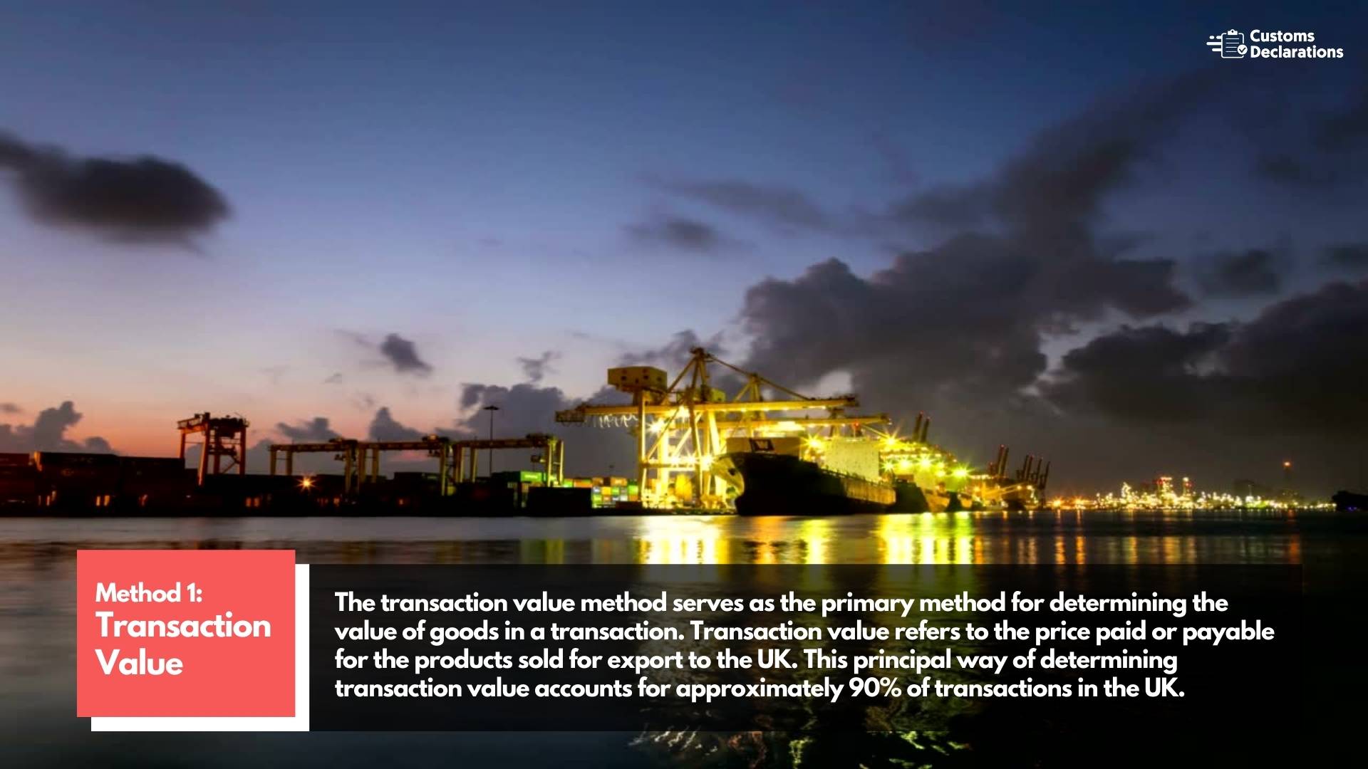 A Quick Guide to Customs Valuation Methods to Determine the Value of