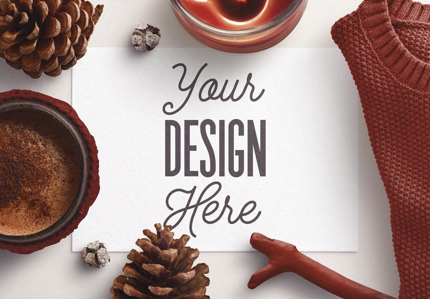 Download Winter Cozy Scene Mockup - Custom Scene