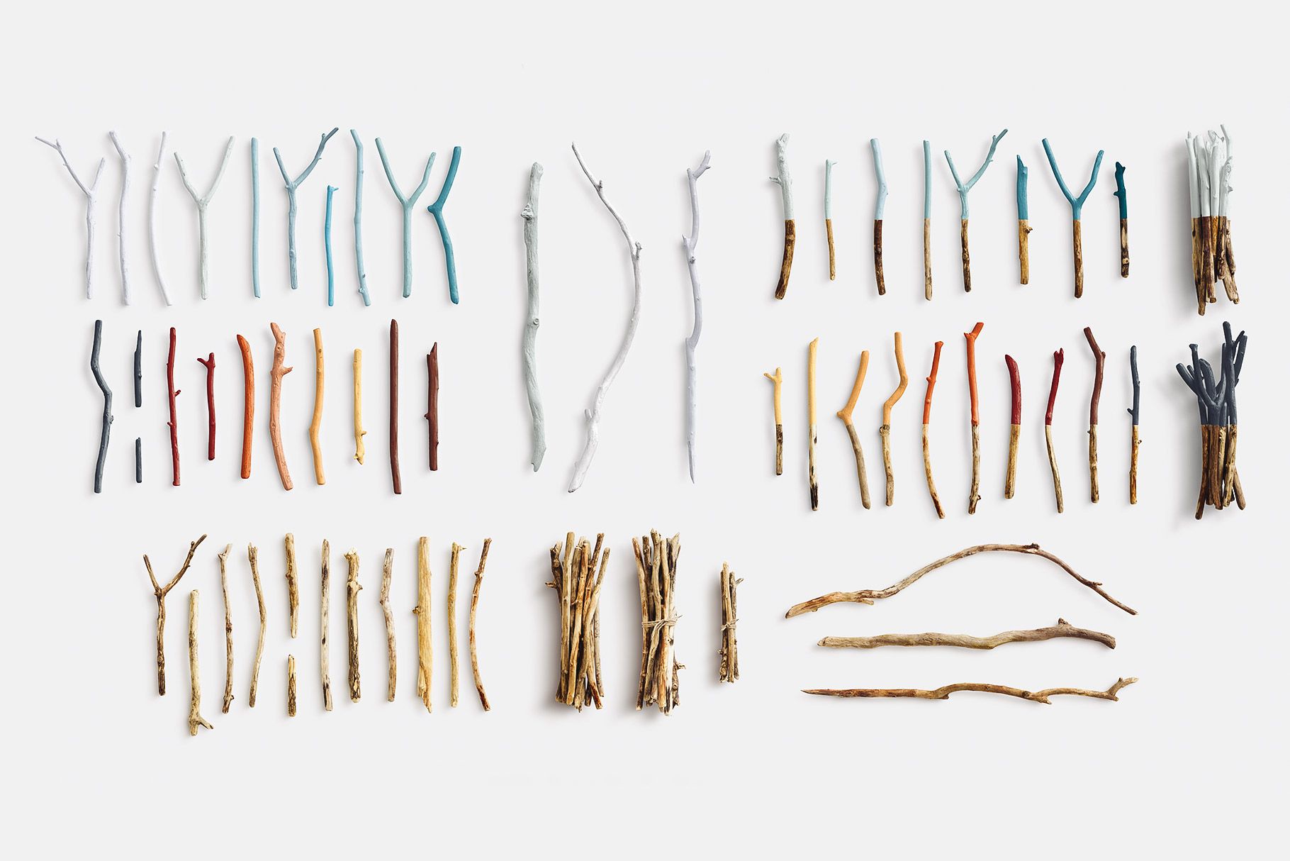 Wooden Sticks Winter Nature Custom Scene