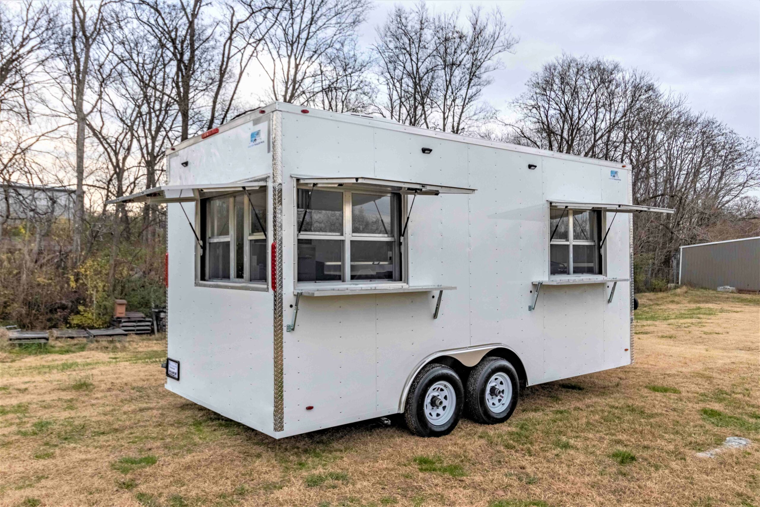 8.5x18 Equipped Trailer w/ Fast Eddy Pizza Oven Custom Trailer Pros
