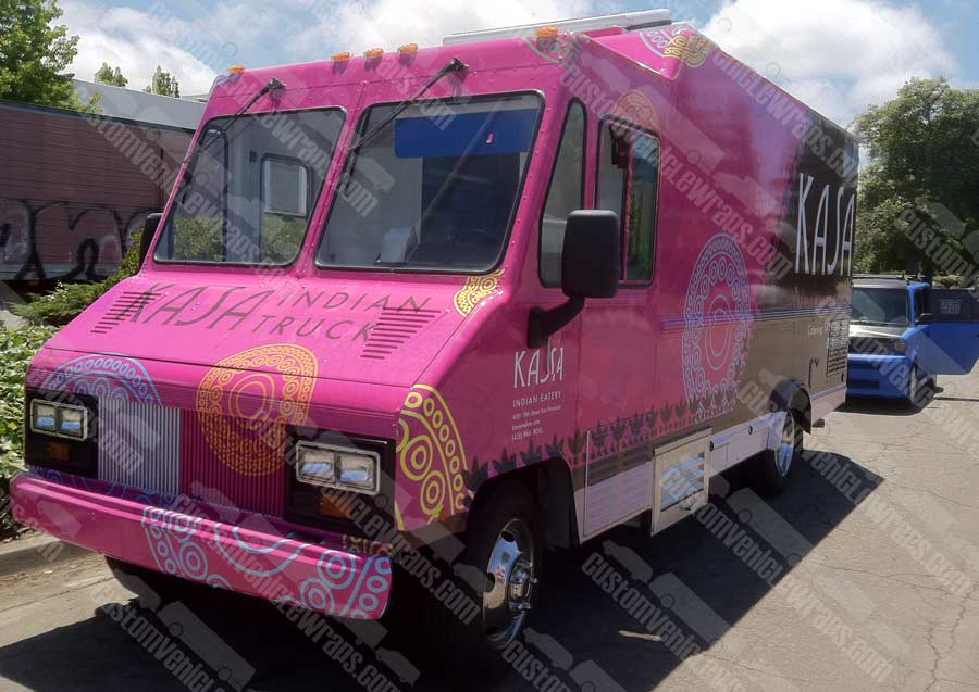 Food Truck Wrap for Kasa Indian Eatery in San Francisco Custom