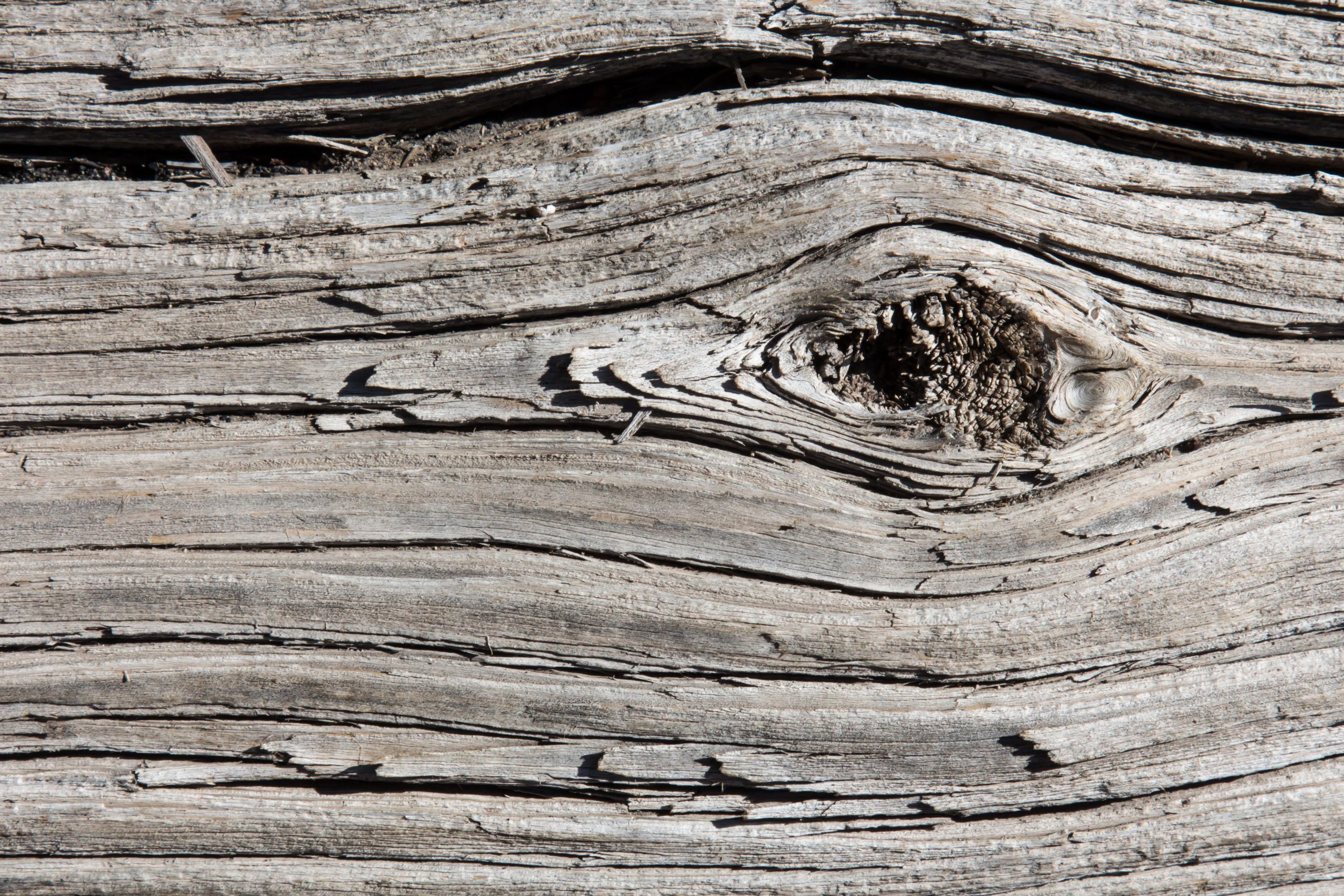 Gray weathered wood grain full frame Custom Wallpaper