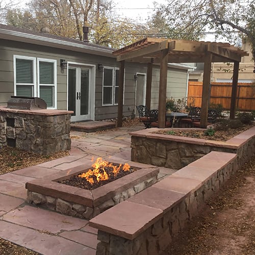 Custom Outdoor Fireplace Denver Fire Pits Art Of The Yard