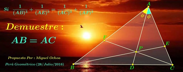 When Is Triangle Isosceles Miguel Ochoa Sanchez's Criterion